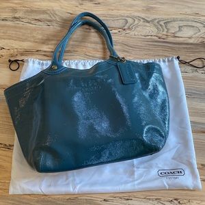 Coach patent leather handbag